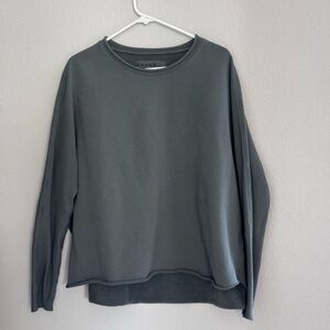 Frank & Eileen -‎ Anna Long Sleeve Capelet Triple Fleece sage/olive L